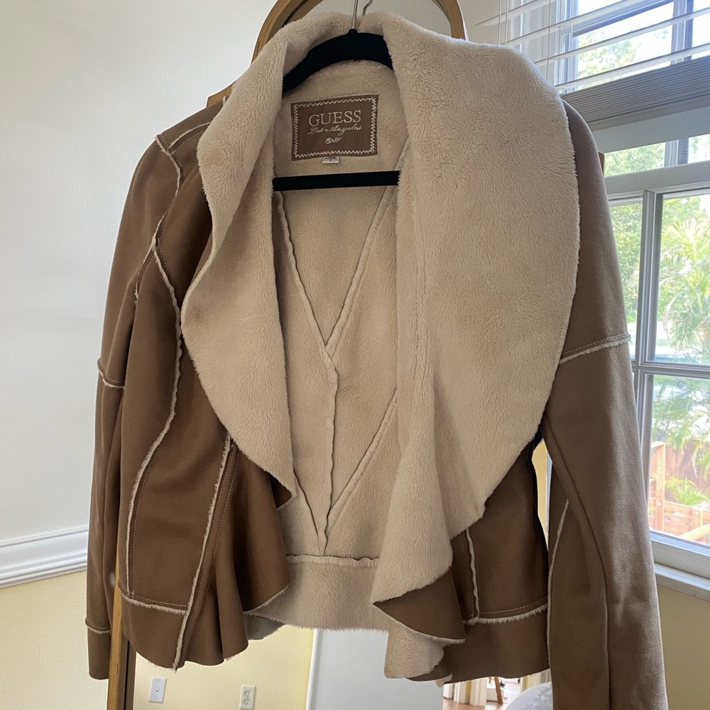 Guess Size S super soft lapel jacket.